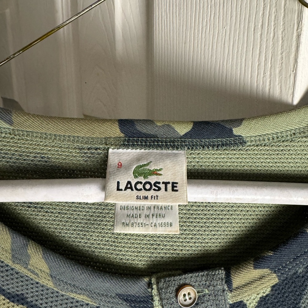 Lacoste Camouflage Polo Shirt
